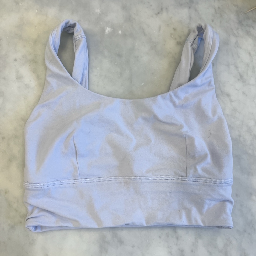 light blue/periwinkle Lululemon sports bra